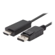 Lanberg | DisplayPort to HDMI Cable | CA-DPHD-11CC-0030-BK | DisplayPort Male | HDMI Male | DP to HDMI | 3 m
