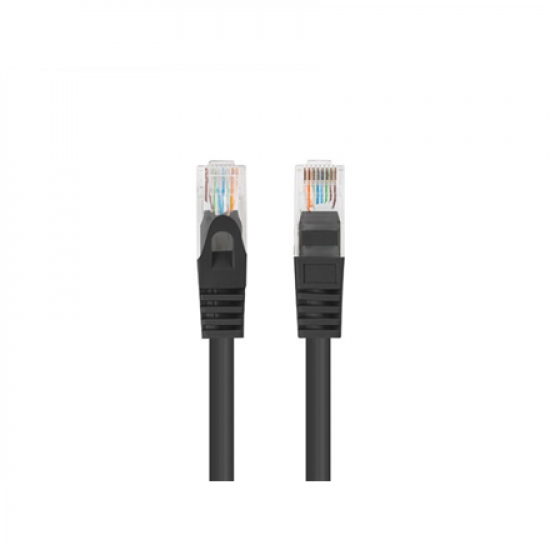 Patch Cord cat. 5E UTP | PCU5-10CC-0750-BK | Wire gauge: 26AWG (7 x 0,16mm) | Black | 7.5 m