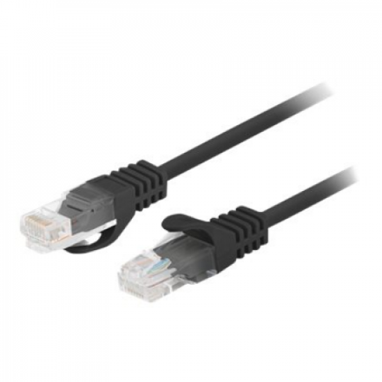 Patch Cord cat. 5E UTP | PCU5-10CC-0750-BK | Wire gauge: 26AWG (7 x 0,16mm) | Black | 7.5 m