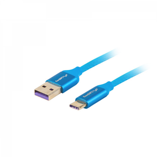 Lanberg | Cable | CA-USBO-21CU-0010-BL | USB-A to USB-C