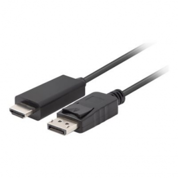 Lanberg | DisplayPort to HDMI Cable | CA-DPHD-11CC-0018-BK | DisplayPort Male | HDMI Male | DP to HDMI | 1.8 m