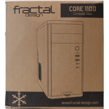 SALE OUT. Fractal Design Core 1100, Black | Fractal Design | CORE 1100 | Black | Micro ATX | DAMAGED PACKAGING, DENTED BODY