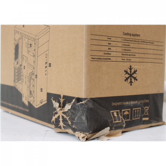 SALE OUT. Fractal Design Core 1100, Black | Fractal Design | CORE 1100 | Black | Micro ATX | DAMAGED PACKAGING, DENTED BODY