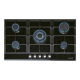 CATA | Hob | LCI 9041 BK | Gas on glass | Number of burners/cooking zones 5 | Rotary knobs | Black