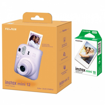 Fujifilm | Instax Mini 12 Camera + Instax Mini Glossy (10pl) | Lilac Purple | 800