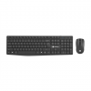 Natec | Keyboard and Mouse | Squid 2in1 Bundle | Keyboard and Mouse Set | Wireless | US | Black | Wireless connection