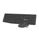 Natec | Keyboard and Mouse | Squid 2in1 Bundle | Keyboard and Mouse Set | Wireless | US | Black | Wireless connection