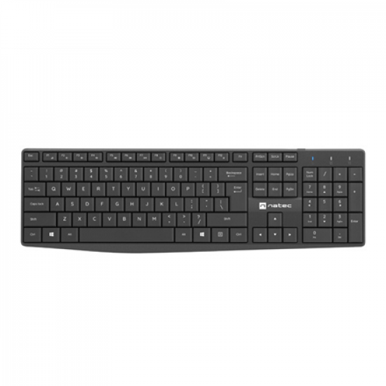 Natec | Keyboard and Mouse | Squid 2in1 Bundle | Keyboard and Mouse Set | Wireless | US | Black | Wireless connection