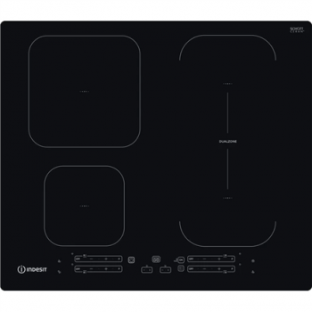 INDESIT | Hob | IB 65B60 NE | Induction | Number of burners/cooking zones 4 | Touch | Timer | Black