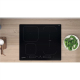 INDESIT | Hob | IB 65B60 NE | Induction | Number of burners/cooking zones 4 | Touch | Timer | Black