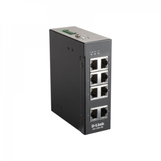 D-Link | Industrial Fast Ethernet Switch | DIS-100E-8W | Unmanaged | Wall mountable