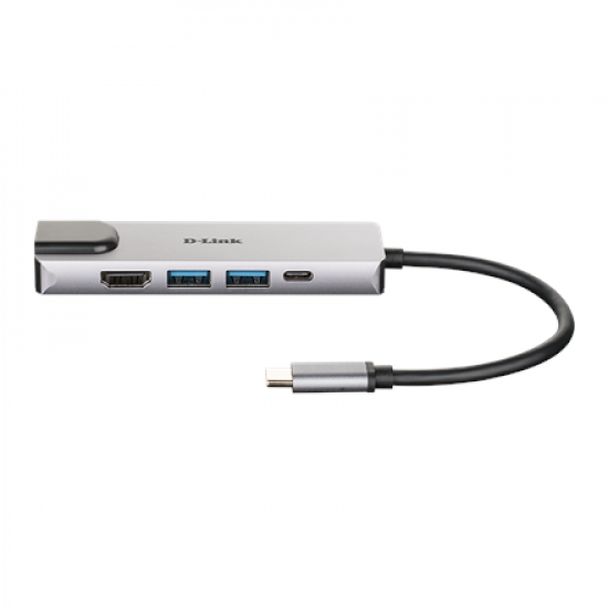 D-Link | 5-in-1 USB-C Hub with HDMI/Ethernet and Power Delivery | DUB-M520 | USB-C Hub | Warranty 24 month(s)
