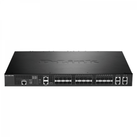 D-Link | 24-Port Gigabit Ethernet Smart Managed Switches | DXS-3400-24SC | Managed L2+ | Desktop | SFP+ ports quantity 24