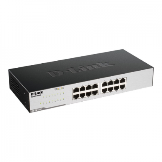 D-Link | 16-Port Gigabit Easy Desktop Switch | GO-SW-16G/E | Unmanaged | Desktop/Rackmountable | 24 month(s)