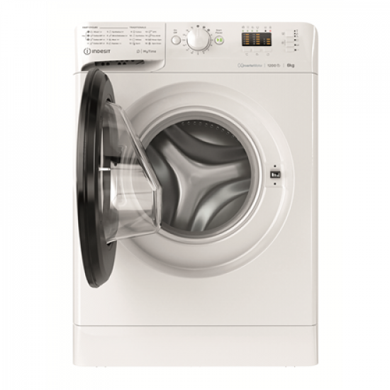 INDESIT | Washing machine | MTWSA 61294 WK EE | Energy efficiency class C | Front loading | Washing capacity 6 kg | 1151 RPM | Depth 42.5 cm | Width 59.5 cm | Display | Big Digit | White