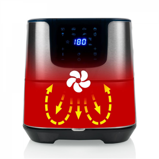 Princess | Digital Aerofryer Deluxe XXL | 182060 | Power 1700 W | Capacity 5.5 L | Black/Stainless Steel