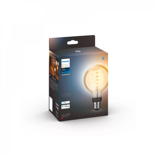 Hue WA 7W Filament G93 globe E27 | E27 | 7 W | Warm to cool white 2200-4500K | Bluetooth and Zigbee