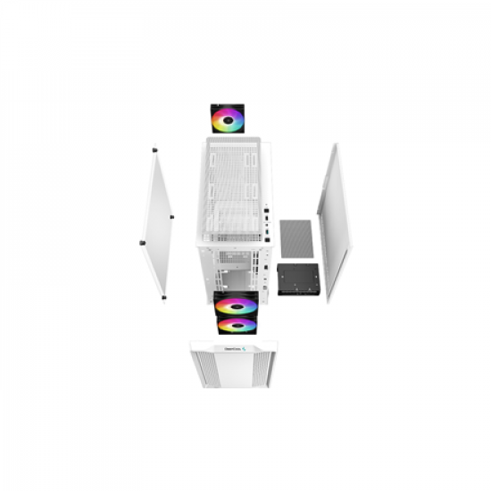 Deepcool | ARGB Micro-ATX CASE | CC360 | White | Mini-ITX / Micro-ATX | Power supply included No | ATX PS2 （maximum length: 160mm）