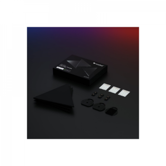 Nanoleaf | Shapes Black Triangles Expansion Pack (3 panels) | 42 W | WiFi