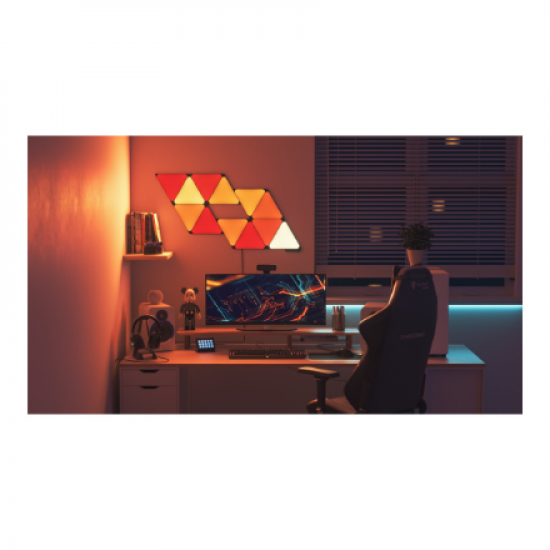 Nanoleaf | Shapes Black Triangles Expansion Pack (3 panels) | 42 W | WiFi