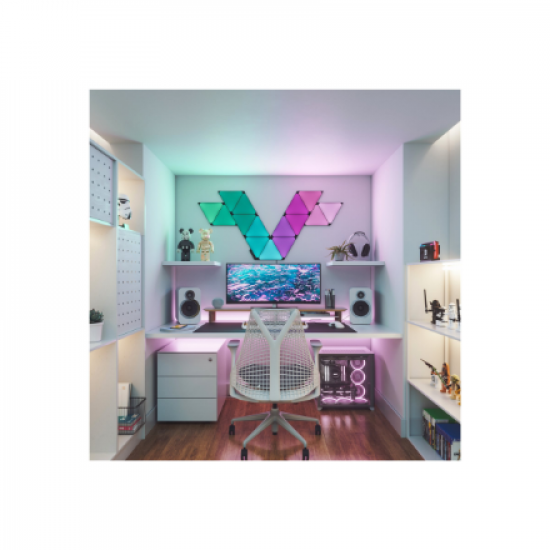 Nanoleaf | Shapes Black Triangles Expansion Pack (3 panels) | 42 W | WiFi