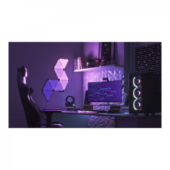 Nanoleaf | Shapes Black Triangles Starter Kit (9 panels) | 42 W | WiFi