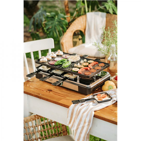 Adler | Raclette - electric grill | AD 6616 | Table | 1400 W | Black/Stainless steel