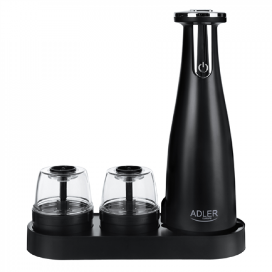Adler | Electric Salt and pepper grinder | AD 4449b | Housing material ABS plastic | 7 W | Lithium | Matte Black