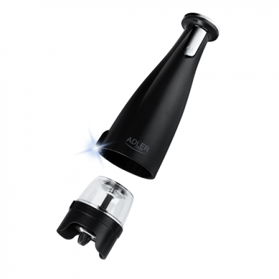 Adler | Electric Salt and pepper grinder | AD 4449b | Housing material ABS plastic | 7 W | Lithium | Matte Black