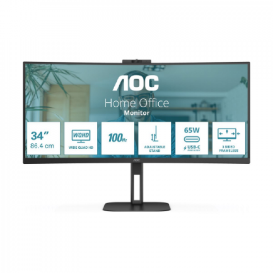 AOC | Curved Monitor | CU34V5C/BK | 34 
