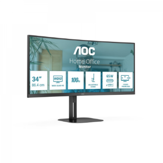 AOC | Curved Monitor | CU34V5C/BK | 34 