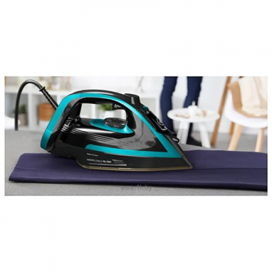 TEFAL | Iron | FV8066E0 | Steam Iron | 3000 W | Water tank capacity 270 ml | Continuous steam 50 g/min | Steam boost performance 280 g/min | Black/Blue