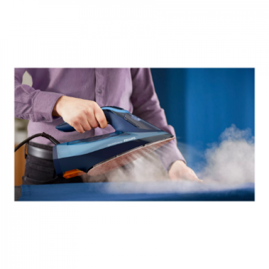 Philips | DST8020/20 Azur 8000 Series | Steam Iron | 3000 W | Water tank capacity 300 ml | Continuous steam 55 g/min | Light blue