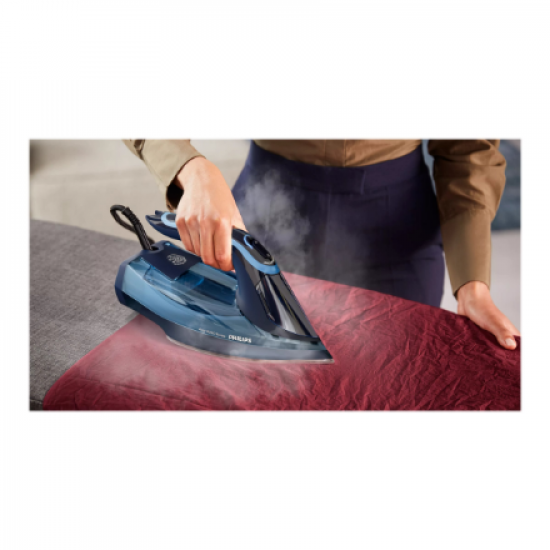 Philips | DST8020/20 Azur 8000 Series | Steam Iron | 3000 W | Water tank capacity 300 ml | Continuous steam 55 g/min | Light blue