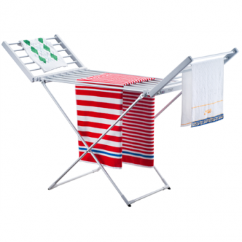 Adler | Foldable electric clothes drying rack | AD 7821 | 220 W | Silver/White