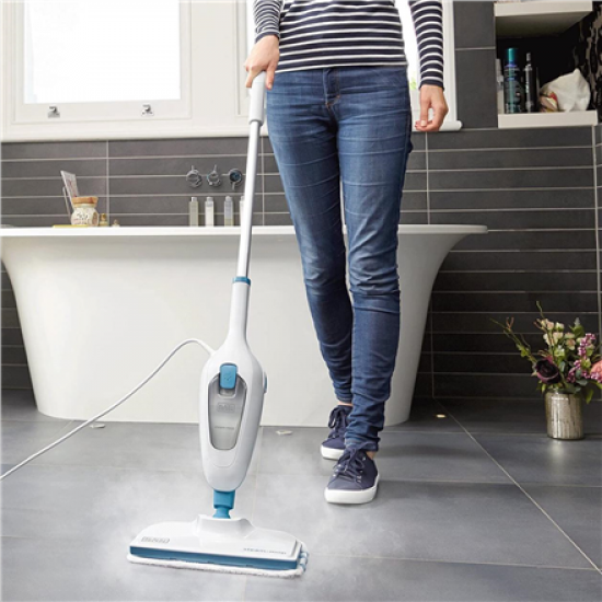 BLACK & DECKER | Steam Mop | FSMH13E5-QS | Corded operating | 1300 W | White