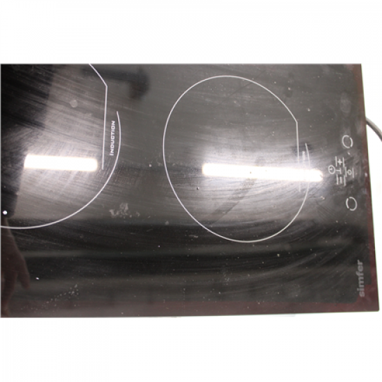 SALE OUT.  | Simfer | Hob | H3.020.DEISP | Induction | Number of burners/cooking zones 2 | Touch | Timer | Black | USED, DIRTY, SCRATCHES ON THE TOP