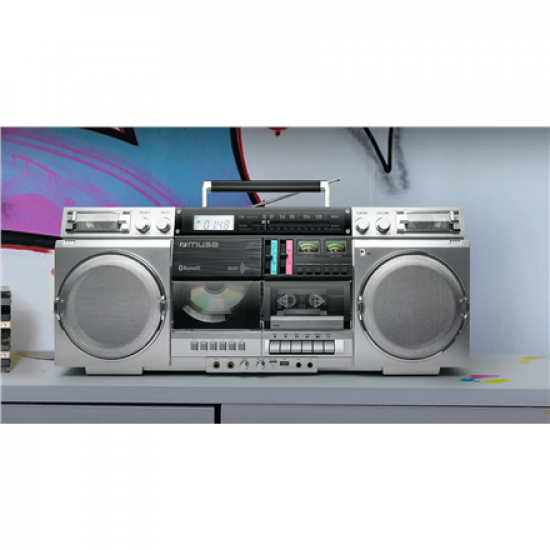 Muse | Ghetto Blasters | M-380 GBS | AUX in | Bluetooth | Cassette deck | CD player