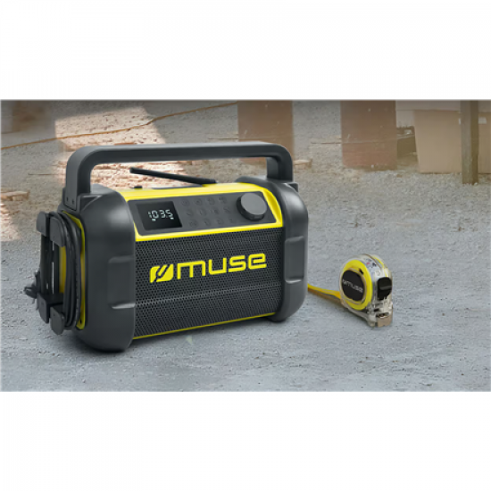 Muse | M-928 BTY | Jobsite Radio speaker | Waterproof | Bluetooth | Black/Yellow | Portable | Wireless connection