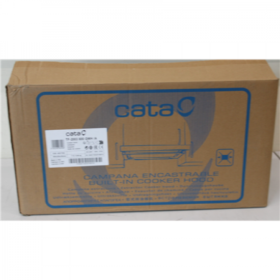 SALE OUT. CATA | Hood | TF 2003 600 GWH | Telescopic | Energy efficiency class C | Width 60 cm | 390 m³/h | Mechanical control | LED | White Glass | DAMAGED PACKAGING, DENT ON CORPUS, DAMAGED PAINT | 22 month(s)