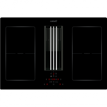 CATA | IAS 770 | Induction hob with built-in hood | Number of burners/cooking zones 4 | Touch | Timer | Black