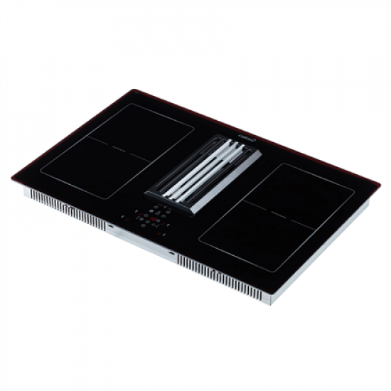 CATA | IAS 770 | Induction hob with built-in hood | Number of burners/cooking zones 4 | Touch | Timer | Black