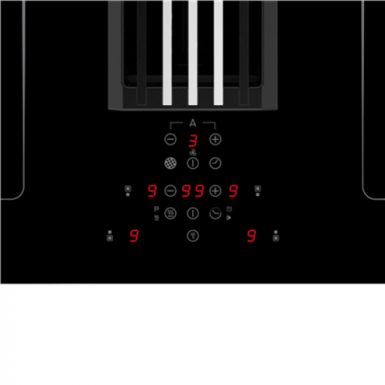 CATA | IAS 770 | Induction hob with built-in hood | Number of burners/cooking zones 4 | Touch | Timer | Black