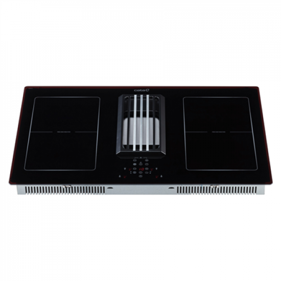 CATA | IAS 770 | Induction hob with built-in hood | Number of burners/cooking zones 4 | Touch | Timer | Black