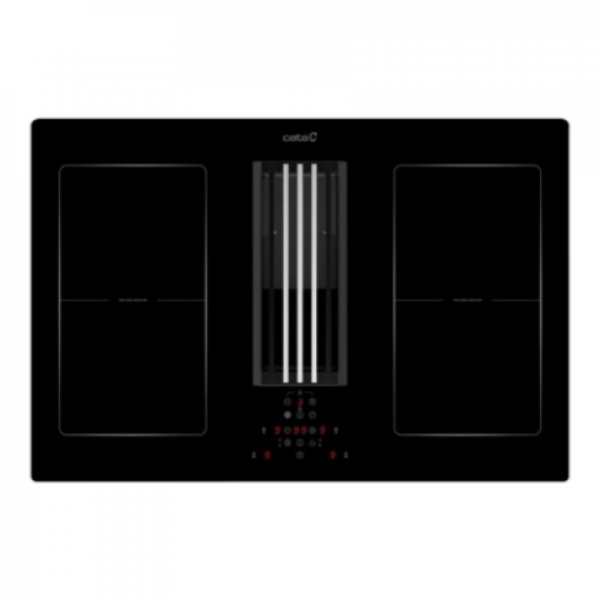 CATA | IAS 770 | Induction hob with built-in hood | Number of burners/cooking zones 4 | Touch | Timer | Black