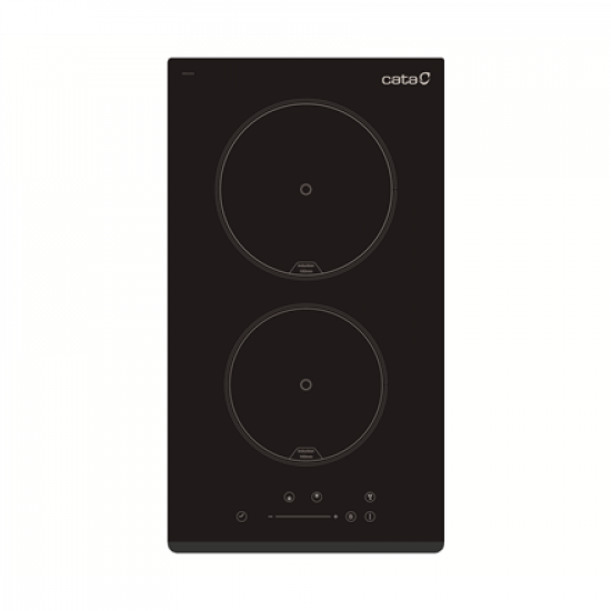 CATA | Hob | IB 302 BK/A | Induction | Number of burners/cooking zones 2 | Slider | Timer | Black