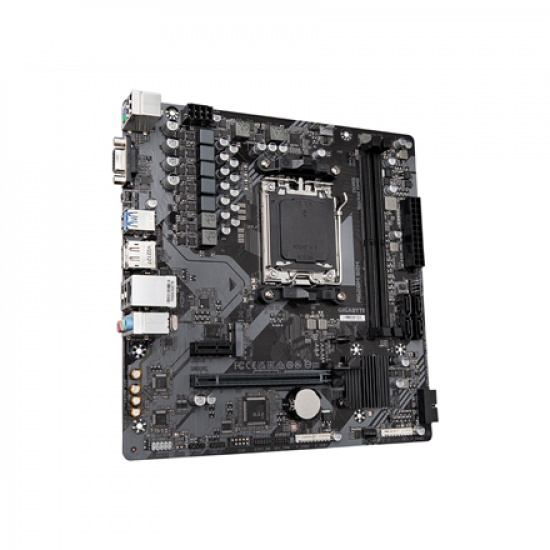 Gigabyte | A620M S2H 1.0 M/B | Processor family AMD | Processor socket AM5 | DDR5 DIMM | Memory slots 2 | Supported hard disk drive interfaces 	SATA, M.2 | Number of SATA connectors 4 | Chipset AMD A620 | Micro ATX