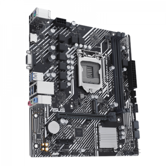 Asus | PRIME H510M-K R2.0 | Processor family Intel | Processor socket  LGA1200 | DDR4 DIMM | Memory slots 2 | Supported hard disk drive interfaces 	SATA, M.2 | Number of SATA connectors 4 | Chipset  Intel H470 | micro-ATX