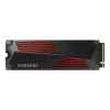 Samsung | 990 PRO with Heatsink | 1000 GB | SSD form factor M.2 2280 | Solid-state drive interface M.2 NVMe | Read speed 7450 MB/s | Write speed 6900 MB/s