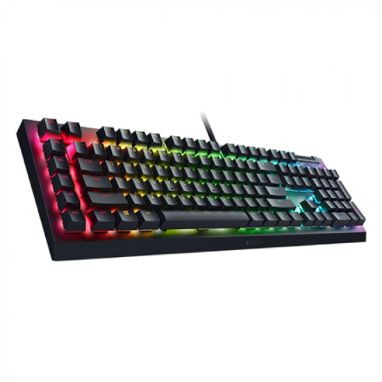 Razer | Mechanical Gaming Keyboard | BlackWidow V4 X | Mechanical Gaming Keyboard | Wired | US | Black | Yellow Mechanical Switches (Linear)